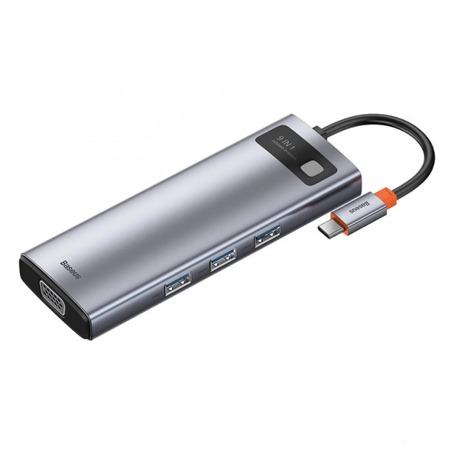 Wielofunkcyjny hub Baseus Metal Gleam Series 9w1