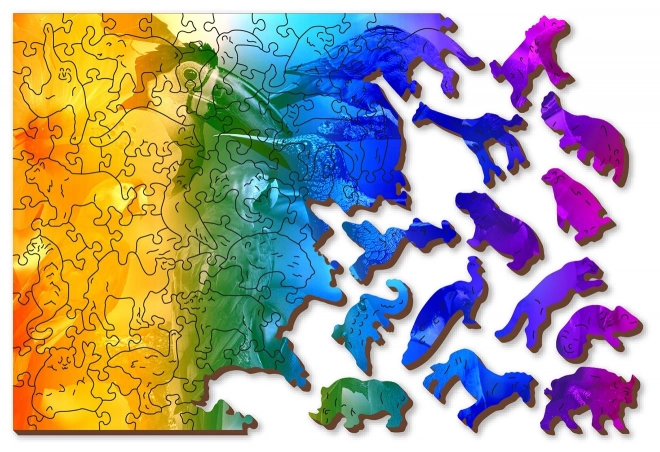Drewniane puzzle Ptasie królestwo