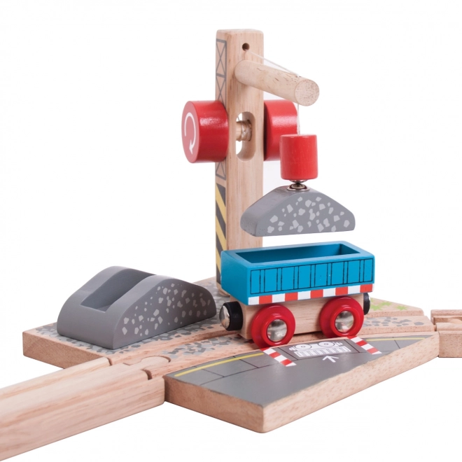 Bigjigs Rail Dźwig z żwirem