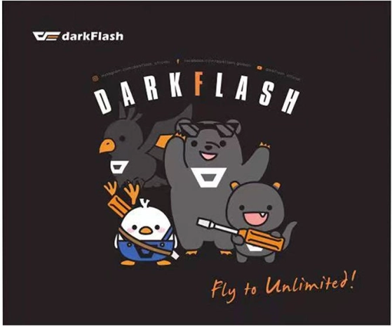 Podkładka pod mysz Darkflash czarna 30 × 25 cm