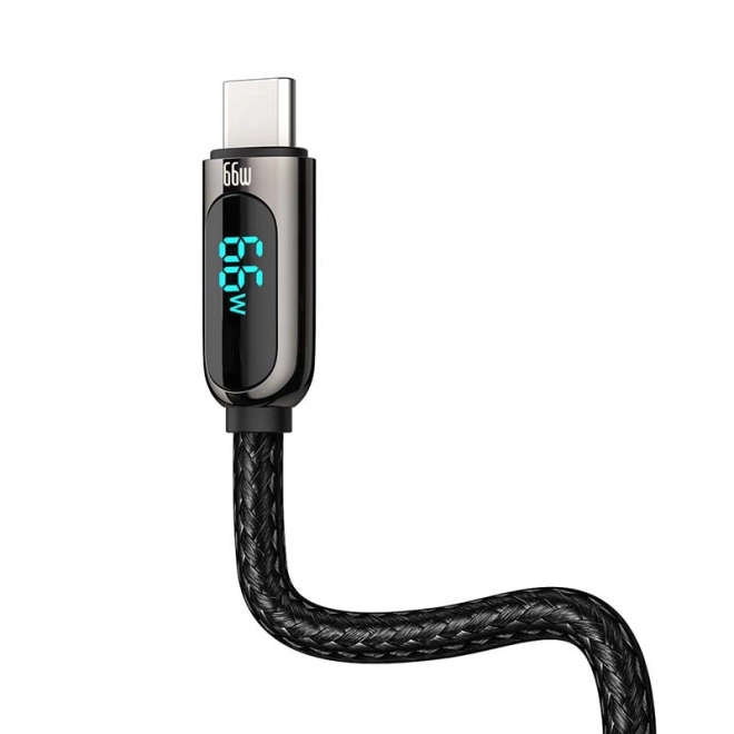 Baseus Kabel ekranu USB na Type-C, 66W, 2 m (czarny)
