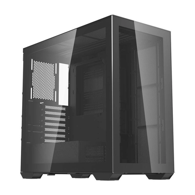 Nowoczesny design z przezroczystymi panelami