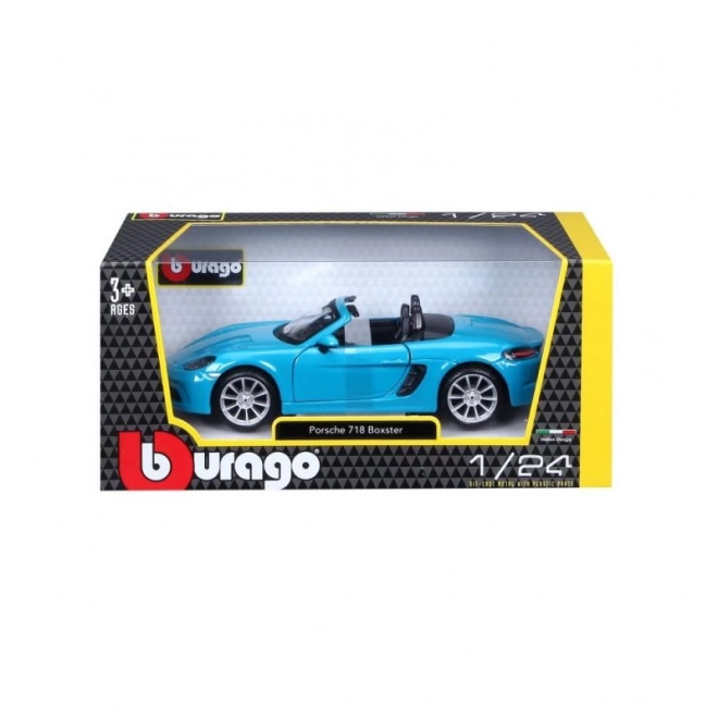 Bburago 1:24 Porsche 718 Boxster Niebieski