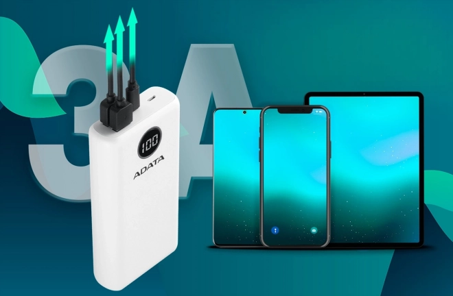Powerbanka P20000QCD 20000mAh biały QC/PD