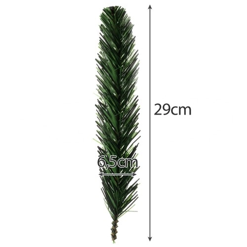 Syntetyczne gałązki świerkowe 29 cm - opakowanie 40 sztuk
