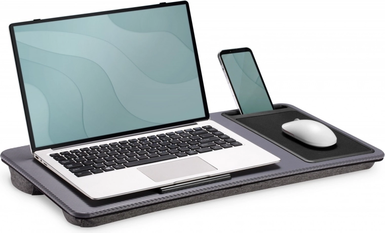 Zintegrowana podkładka pod mysz i uchwyt na telefon