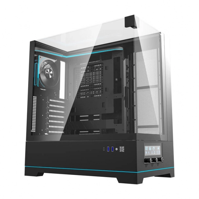 Obudowa komputerowa Darkflash DY450 PRO z wentylatorem czarna