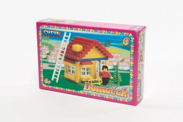Zestaw Klocków Cheva 6 Domek plastikowy 86 elementów w pudełku 22,5x15x5cm