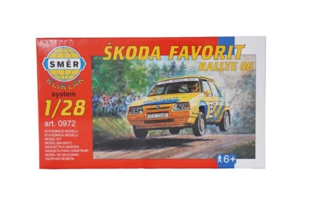 Model samochodu Škoda Favorit Rallye 96 w skali 1:72