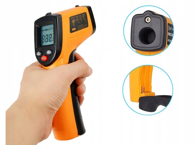 Bezkontaktowy laserowy termometr -50 +380°c