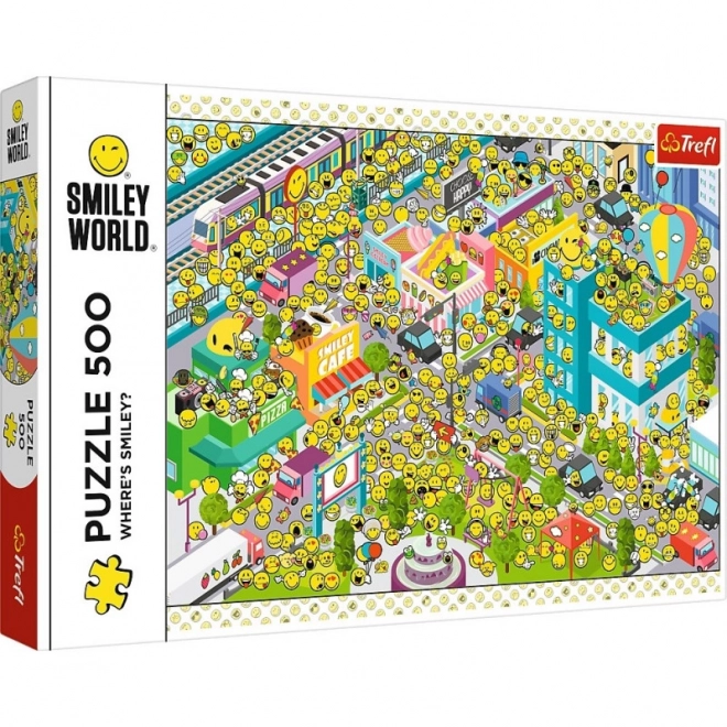 Puzzle Smiley - Gdzie jest Smiley? 500 elementów