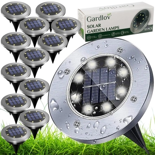 Solarne oświetlenie ogrodowe - 12 sztuk Gardlov 24001