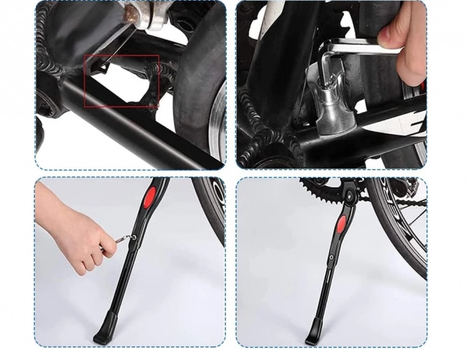 Regulowany aluminiowy stojak na rower