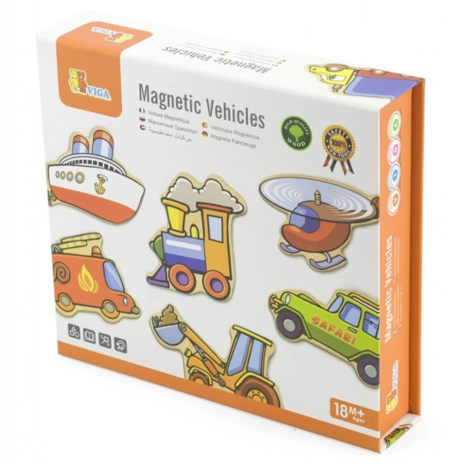 Drewniane magnesy transportowe