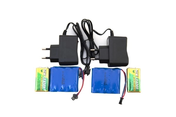Czołg RC 2 szt. 25 cm bitwa czołgowa + ładowarka 27 MHz i 40 MHz kamuflaż ze dźwiękiem i światłem w opakowaniu 50x20x23 cm