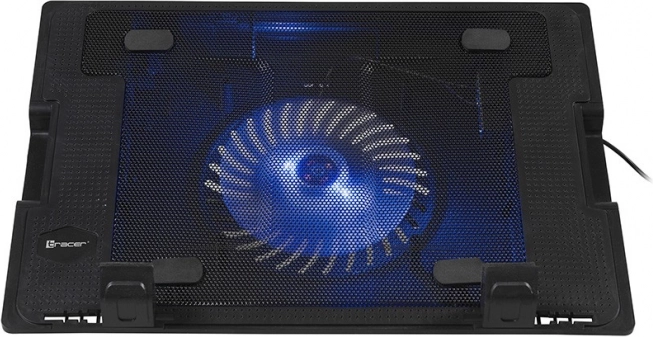 Chłodząca podstawka pod laptop TRACER Icestorm 12–17″ z niebieskim wentylatorem LED