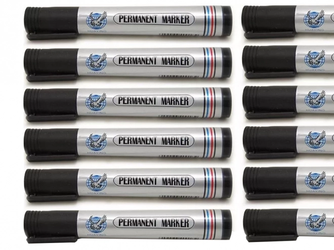 czarny permanentny wodoodporny marker
