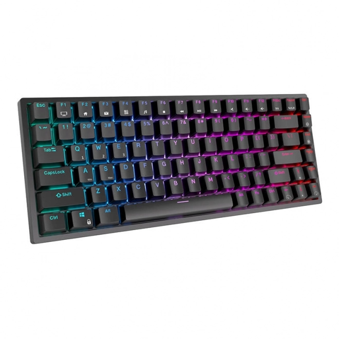 Bezprzewodowa klawiatura mechaniczna Royal Kludge RK84 z podświetleniem RGB i czerwonymi przełącznikami