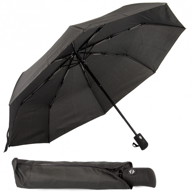 Automatyczny składany parasol czarny unisex