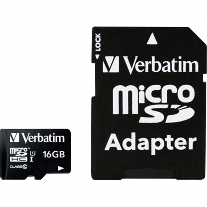 Karta pamięci Verbatim 16GB microSDHC UHS-I z adapterem