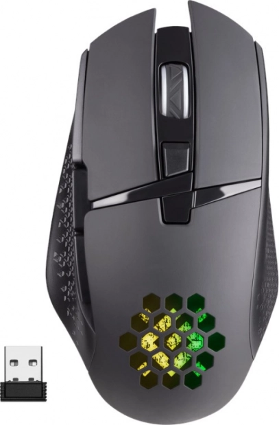 Bezprzewodowa mysz gamingowa Defender Glory RGB, czarna