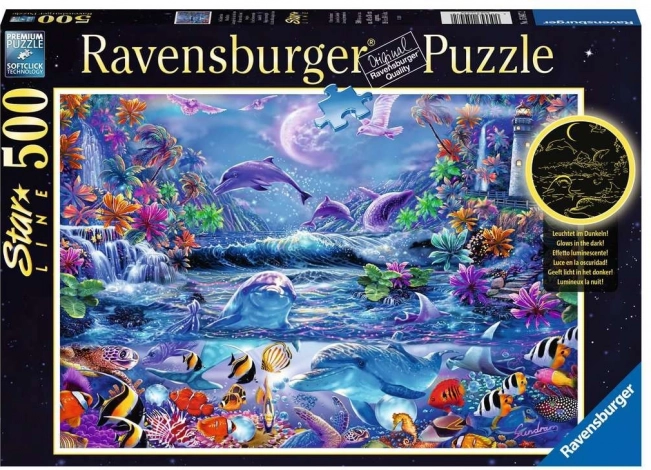 RAVENSBURGER puzzle świecące w ciemności – magiczny świat 500 elementów
