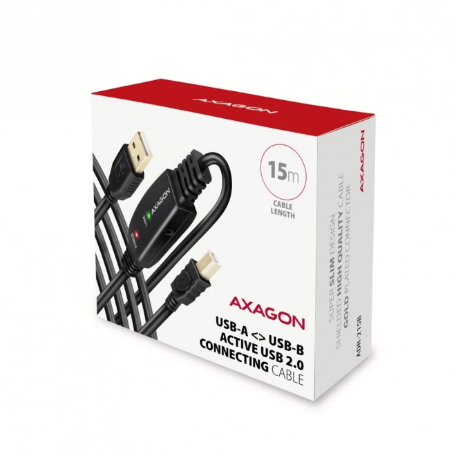 ADR-215B USB 2.0 A-M -> B-M aktywny kabel łączący/wzmacniacz 15 m