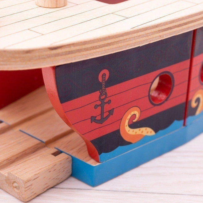 Piracka galera Bigjigs Rail