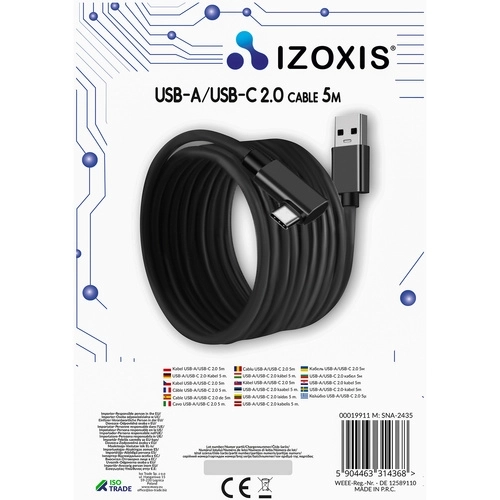 USB 2.0. kabel do Oculus Quest 5m C Izoxis 19911