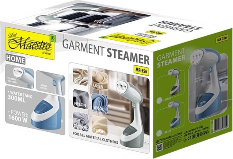 Moc 1600 W i para 25 g/min