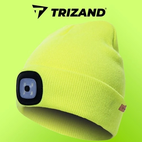 Zimowa czapka z latarką - Żółta Trizand 22664