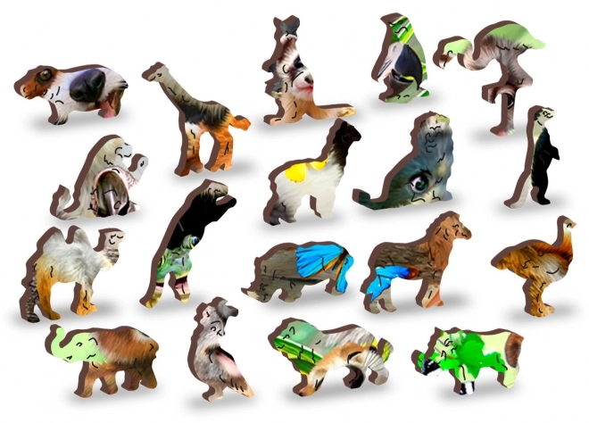 Drewniane puzzle Niedźwiedzi Raj