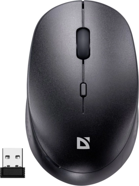 Bezprzewodowa cicha mysz Defender Auris MB-027 – czarny