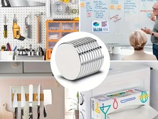 Wydajne magnesy neodymowe 10 sztuk