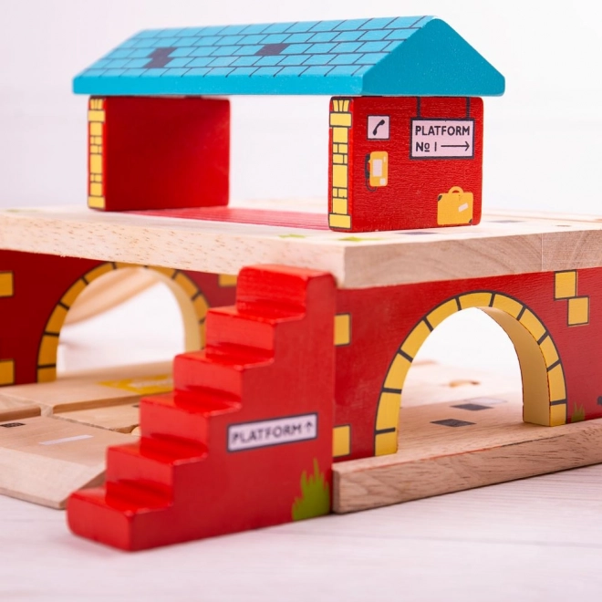 Bigjigs Rail Stacja Nad Drogą