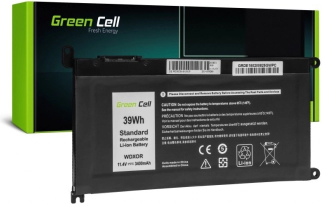 Bateria Green Cell do Dell WDXOR 11,4 V 3400 mAh