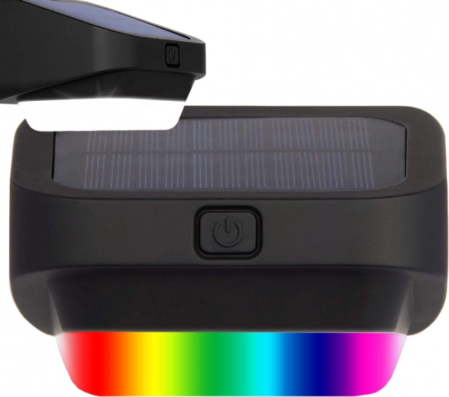 Solarne oświetlenie RGB LED do ogrodu, schodów i ogrodzenia z czujnikiem zmierzchu
