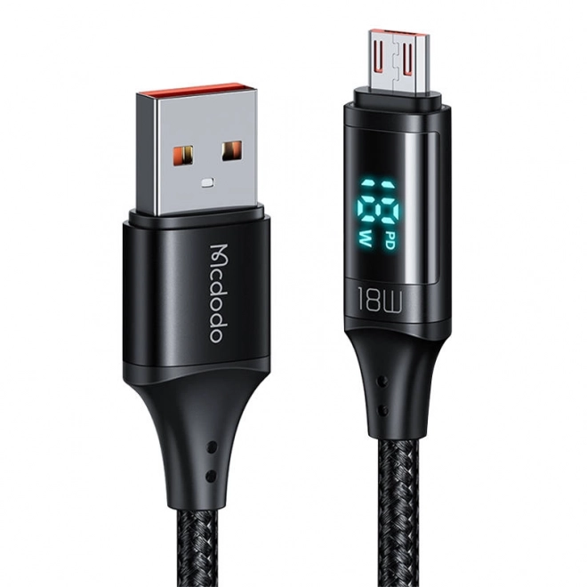 Kabel Mcdodo CA-1070 USB na Micro USB, 3A, 1,2 m (czarny)