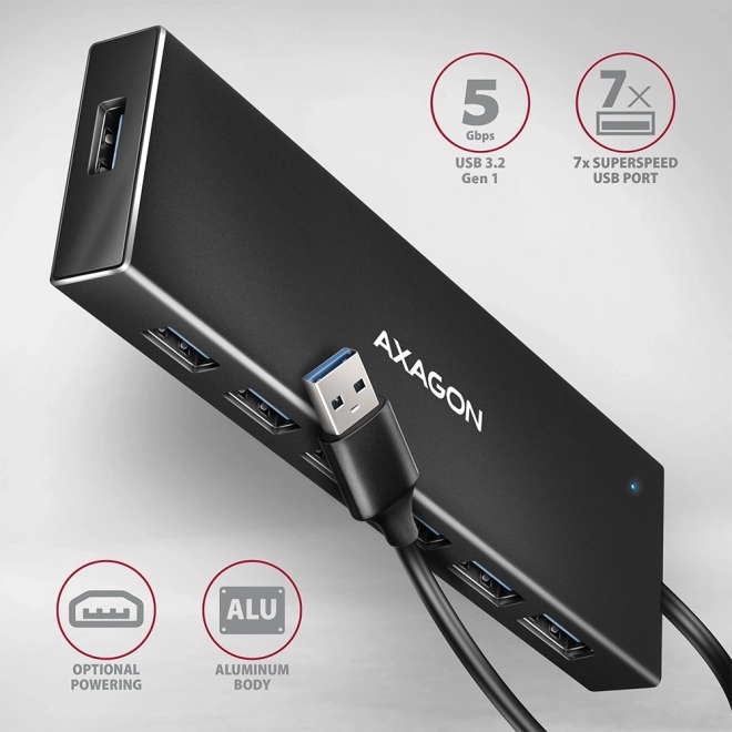 USB Hub 7-Portowy AXAGON HUE-F7A