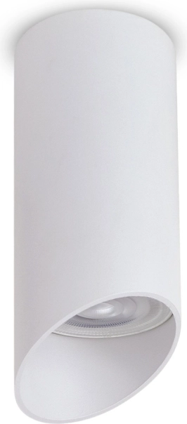 Nadtynkowa punktowa lampa sufitowa MACLEAN ENERGY GU10, biała aluminiowa