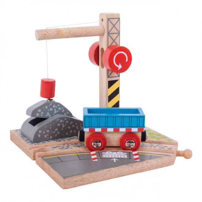 Bigjigs Rail Dźwig z żwirem
