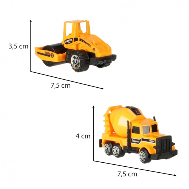 Zestaw maszyn budowlanych - 6 szt.
