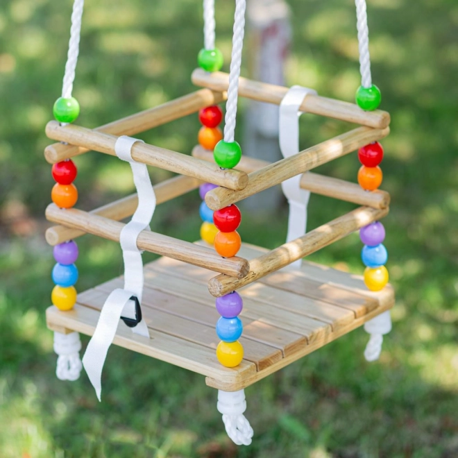 Bigjigs Toys Drewniana huśtawka koralikowa