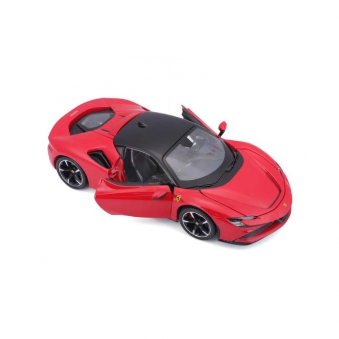 Bburago 1:24 Ferrari Top SF90 Stradale Czerwony