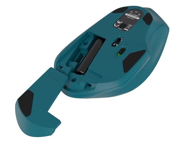 Bezprzewodowa mysz Siskin 2 1600 DPI Bluetooth 5.0 + 2,4GHz – Niebieska