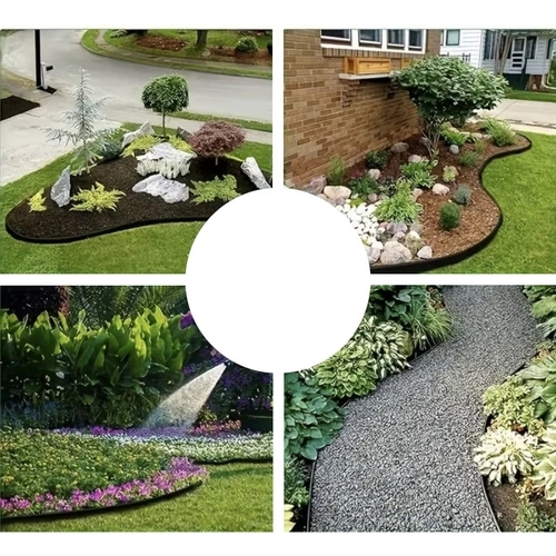 Ogrodowy obrzeże 4 cm x 10 m Gardlov czarny