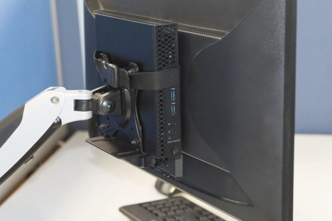 Uchwyt do montażu MiniPC za monitorem VESA 75x75, 100x100, max. obciążenie 5kg