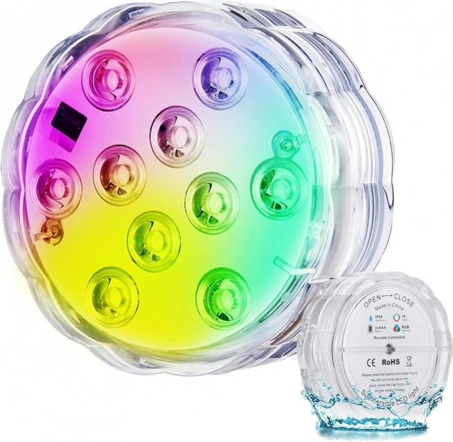 Podwodne światło LED z pilotem RGB