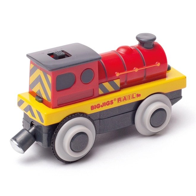 Bigjigs Rail Elektryczna lokomotywa Czerwony siłacz