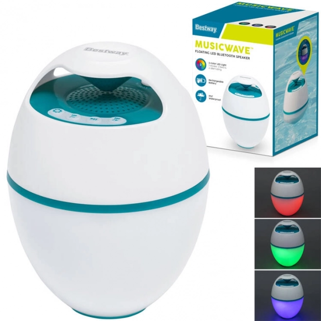 Bestway unoszący się głośnik MusicWave z Bluetooth i lampką LED